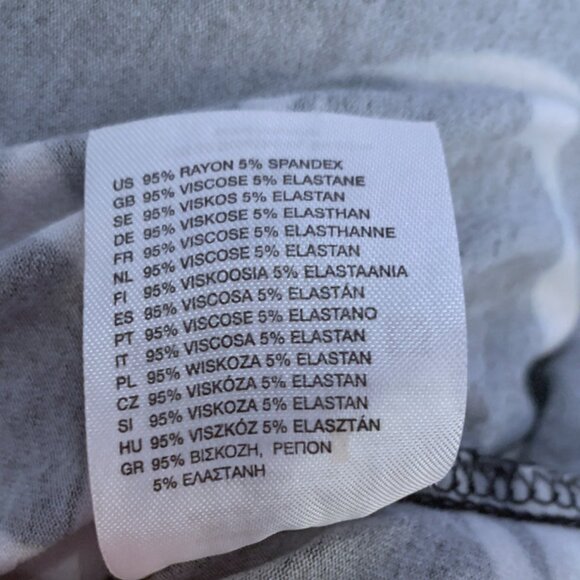 H&M - Black & White - Swirl pattern - Wrap Dress – Size 10 - Picture 13 of 13